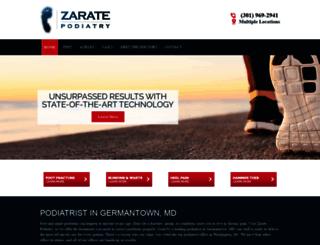 zaratepodiatry-md.com screenshot