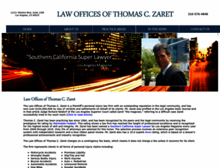 zaretlaw.com screenshot