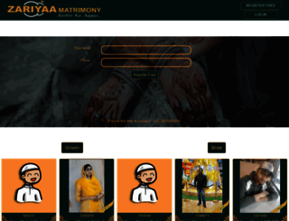 zariyaamatrimony.com screenshot
