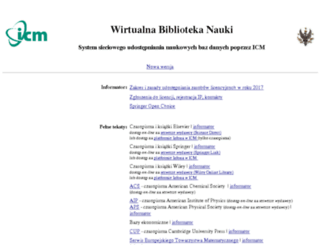 zatoka.icm.edu.pl screenshot