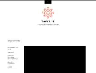 zavyrut.wordpress.com screenshot