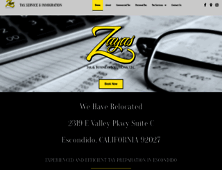 zayasservices.org screenshot