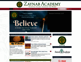 zaynabacademy.org screenshot