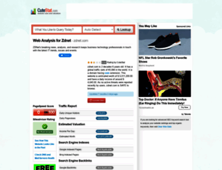 zdnet.com.cutestat.com screenshot