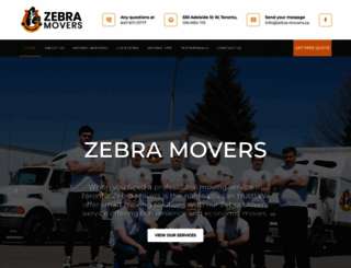 zebra-movers.ca screenshot