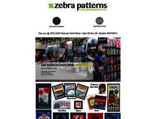 zebrapatterns.com screenshot