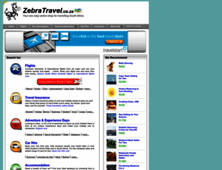 zebratravel.co.za screenshot