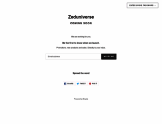 zeduniverse.com screenshot