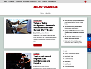 zeeautomobiles.com screenshot