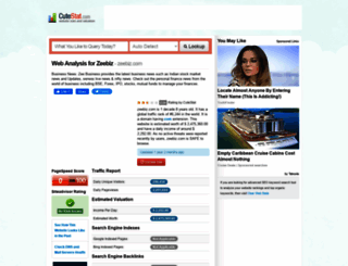 zeebiz.com.cutestat.com screenshot