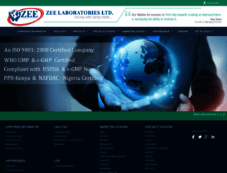 zeelaboratories.com screenshot