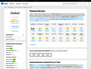 zeelool.knoji.com screenshot