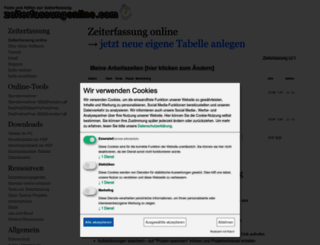 zeiterfassungonline.com screenshot