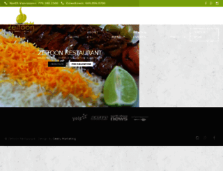zeitoonrestaurant.ca screenshot