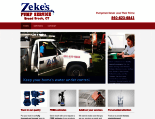 zekespumpservice.com screenshot