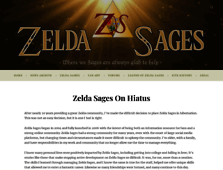 zeldasages.com screenshot