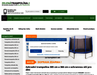 zelenatrampolina.cz screenshot