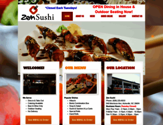 zen-sushi-asheville.com screenshot