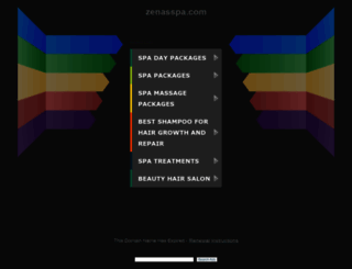 zenasspa.com screenshot