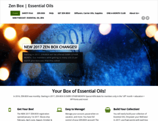 zenbox-essentialoils.com screenshot