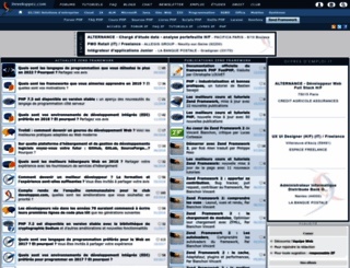 zend-framework.developpez.com screenshot