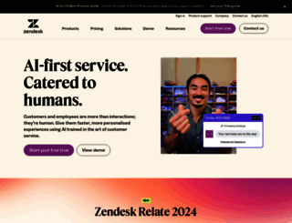zendesk.co.uk screenshot