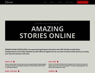 zenimaxonline.com screenshot