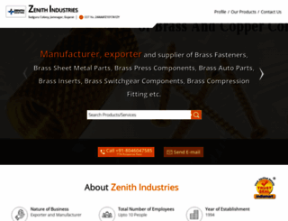zenithindustries.co.in screenshot