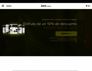 zenithoteles.com screenshot