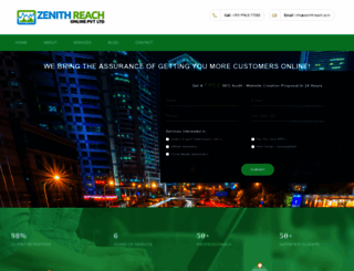 zenithreach.com screenshot
