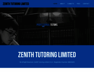 zenithtutoring.co.uk screenshot