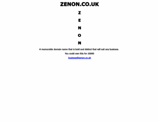 zenon.co.uk screenshot