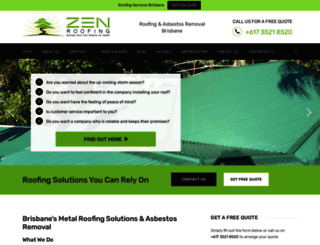 zenroofing.com.au screenshot