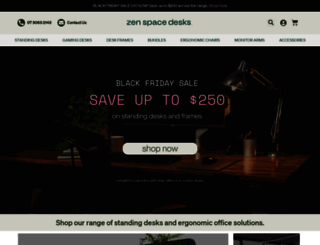 zenspacedesks.com.au screenshot