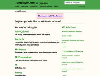 zenspider.com screenshot