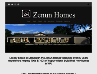 zenunhomes.com.au screenshot