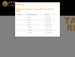 zenycoin.com screenshot