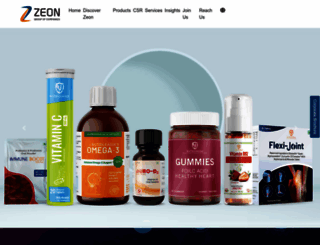 zeonbiotech.com screenshot