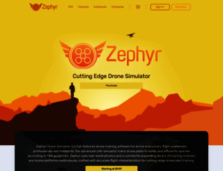 zephyr-sim.com screenshot