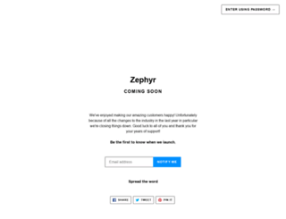 zephyrvapors.com screenshot