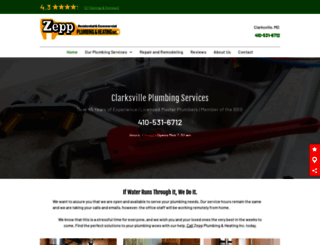 zeppplumbing.com screenshot