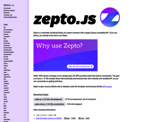 zeptojs.com screenshot