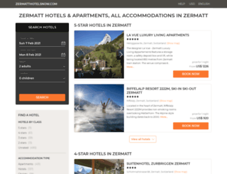 zermatthotelsnow.com screenshot