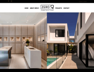 zero9constructions.com.au screenshot
