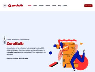 zerobulb.com screenshot