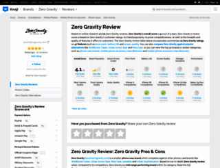 zerogravity.knoji.com screenshot