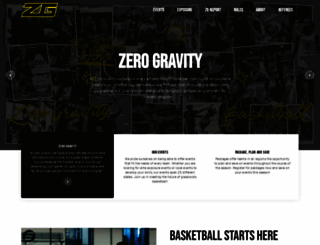 zerogravitybasketball.com screenshot