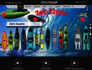 zerokayak.com screenshot
