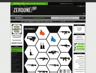 zerooneairsoft.com screenshot