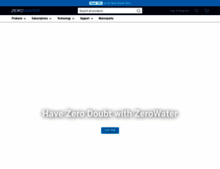 zerowater.com screenshot